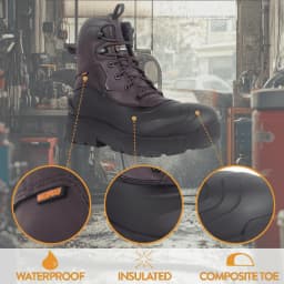 Herman Survivors Men's Freezer Insulated Composite Toe Work Boots - Thumbnail 2