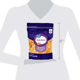 Great Value Fiesta Blend Finely Shredded Cheese, 8 oz Bag - Thumbnail 8