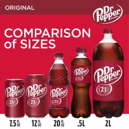 Dr Pepper Soda Pop, 12 fl oz, 24 Pack Cans - Thumbnail 3