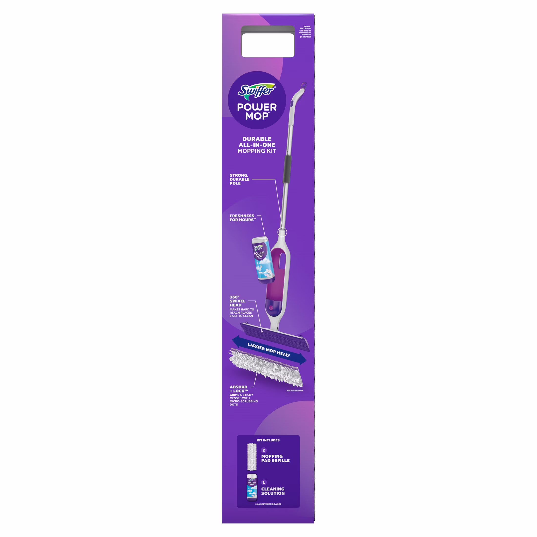 Swiffer Power Mop, Floor Cleaner, Tile, Vinyl, Laminate, Wood, Floor Cleaner, Cleaning Set - Thumbnail 15