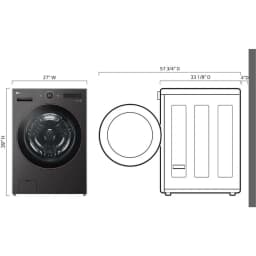 LG WM6500HBA front load washer - Thumbnail 4