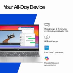 HP 15.6 inch Windows 11 Pro Full HD Laptop Intel Core i5-1334U 32GB RAM 1TB SSD Natural Silver/Gift Set - Thumbnail 3