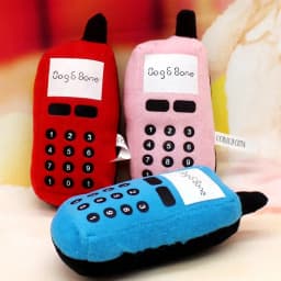 Interactive Dog Toy Colorful Pet Puppy Dogs Chew Toys Cute Phone Shape Play Squeaky Sound Plush Toys - Thumbnail 1