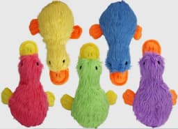 Multipet Plush Duckworth Dog Toy with Squeaker, 13 inches, Assorted Colors - Thumbnail 4