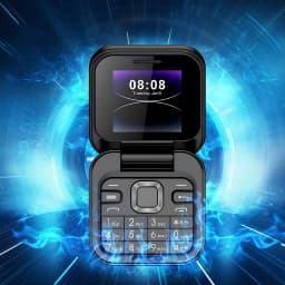 CaiTeLin 2026 Mini Flip Mobile Phone 2 SIM Card Small Display Foldable Cell Phone Unlocked Flip Phone 2G Flip Cell Phone for Seniors,Living Room - Thumbnail 2