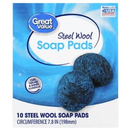 Great Value Steel Wool Soap Pads, 10 Count - Thumbnail 1