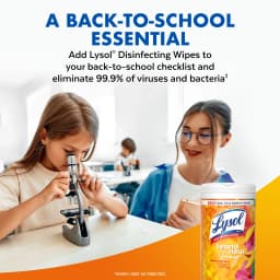 Lysol Disinfecting Wipes, All Purpose Cleaner, Multi Surface Antibacterial Cleaning Wipes, Cleaning Supplies, Mango & Hibiscus Scent, 80 Count - Thumbnail 9
