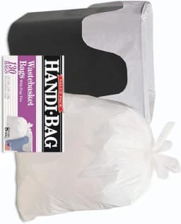 Handi-Bag Handi-Bag Super Value Pack, 8gal, 0.6mil, 22 x 24, White, 130/Box - Thumbnail 5
