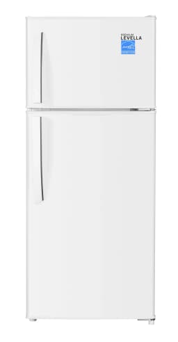 Premium Levella PRF44550300HW 4.4 cu ft Top Freezer Mini Fridge in White - Thumbnail 1