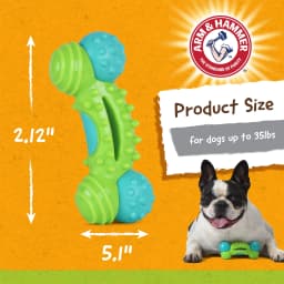 Arm & Hammer Nubbies Duality Bone Durable Dental Dog Chew Toy - Thumbnail 6