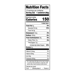 Great Value Vanilla Flavored Ice Cream Sandwiches, 42 fl oz, 12 Pack - Thumbnail 3