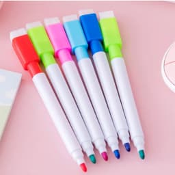LKXGBMY Magnetic Dry Erase Markers with Eraser Cap, White Board Mini Dry erase Markers Bulk, Fine Point Tip White Board Markers for Teachers Office - Thumbnail 6