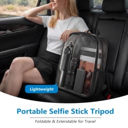 Tripod for iPhone, Phone Tripod & Selfie Stick for iPhone with Remote, 71" Extendable Portable Phone Tripod Stand, 360° Rotating Cell Phone Holder - Thumbnail 9