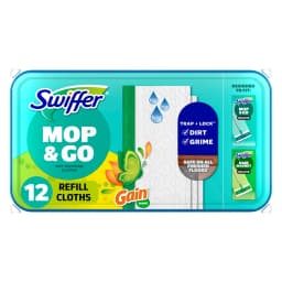 Swiffer Mop & Go Wet Refills, Gain, 12 Count - Thumbnail 1