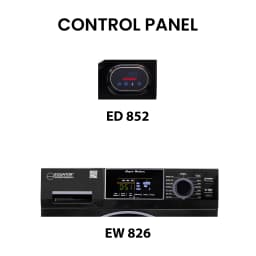 Equator 110V 1.6 cf Washer w/ Pet Cycle & 110V 3.5cf Vented Digital Sensor Dryer in Black - Thumbnail 5
