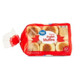 Great Value Original English Muffins, 24 oz Bag, 12 Count (Refrigerated) - Thumbnail 2