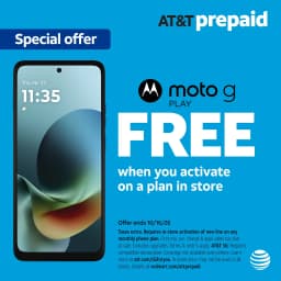 AT&T Motorola moto g Play 2026,64GB, PANTONE Tapestry - Prepaid Smartphone[Locked to AT&T] - Thumbnail 1