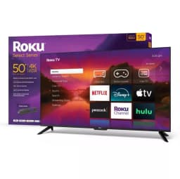 Restored Roku 50" Select Series 4K HDR Smart Roku TV with Roku TV Remote 50R4C4 - Thumbnail 1