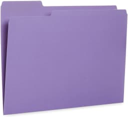 100 Colored File Folders Letter Size 1/3 Cut Tabs - Pastel File Folders, Colorful File Folders Multicolor, Durable 11pt Paper - Thumbnail 6