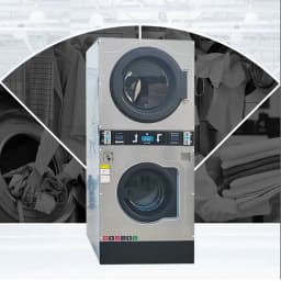 Commercial Coin Operated Washer Dryer Combo Double-layer Washing and Drying Machine 220V 1PH - Thumbnail 1