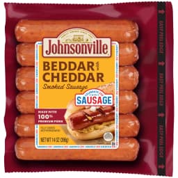 Johnsonville Beddar With Cheddar Smoked Sausage, 6 Links, 14 oz - Thumbnail 1