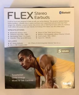 RHEA- Tzumi Flex Stereo Earbuds Neckband Rose Gold( Bluetooth) - Thumbnail 4