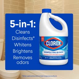 Clorox Disinfecting Liquid Bleach Cleaner, Regular Scent, 81 fl oz - Thumbnail 4