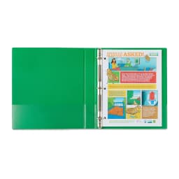 (4 pack) Pen+Gear Durable View 1-inch D-Ring Binder, Green - Thumbnail 5