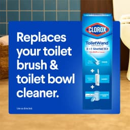 Clorox ToiletWand Disinfecting Brush Refills, Disposable Toilet Bowl Cleaner, Rainforest Rush, 10 Count - Thumbnail 8