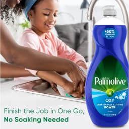 Palmolive Ultra Oxy Liquid Dish Soap, Deep Grease Cutting, No Soaking Needed, 32.5 fl oz - Thumbnail 5