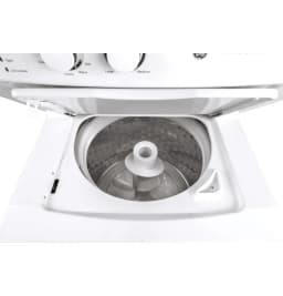 GE GUD27ESSMWW Unitized Spacemaker 3.8 Washer with Stainless Steel Basket and 5.9 Cu. Ft. Capacity Electric Dryer, White - Thumbnail 2