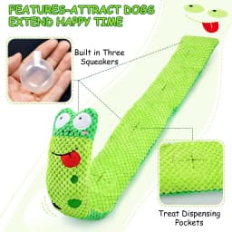 Pet Deluxe Squeak Dog Toys Stress Release Game for Boredom, Dog Puzzle Toy IQ Training, Dog Snuffle Toys Foraging Instinct Training Suitable - Thumbnail 2