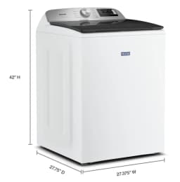 Maytag MTW6200RW 5.3 cu. ft. Smart Top Load Washer with Extra Power, White - Thumbnail 2