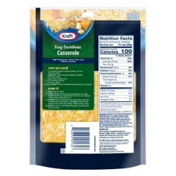 Kraft Natural Mexican Style Four Cheese Blend Finely Shredded Cheese, 8 oz Bag - Thumbnail 5