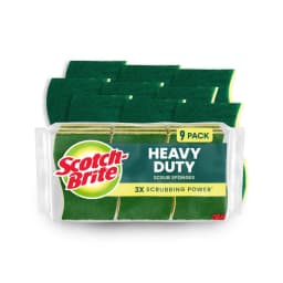 Scotch-Brite Heavy Duty Cleaning Scrub Sponge, 9 Dish Sponges - Thumbnail 1