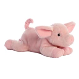 Aurora - Medium Pink Flopsie - 13" Pickles Piglet - Adorable Stuffed Animal - Thumbnail 1