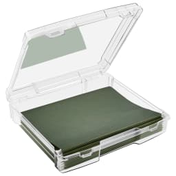 Sorbus Single-Piece Wide Hanging File Organizer Bin Clear Plastic Stackable for Document Storage - Thumbnail 1