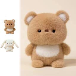 Oioii Cute little bears and little rabbits Stuffed Animal Toy, little bears and little rabbits Stuffed Plush for Boys and Girls, Party Decorations - Thumbnail 8