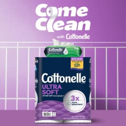 Cottonelle Ultra Soft Toilet Paper, Strong Toilet Tissue, 12 Mega Rolls - Thumbnail 5