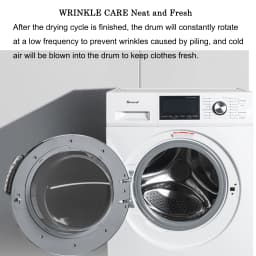 Smad 2.7 Cu ft Compact Front Load Washing Machine with Quiet Inverter Motor, 36 Mins Quick Wash, 12 Washing Programme - Thumbnail 6