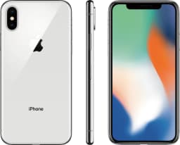 Apple iPhone X A1865 (Fully Unlocked) 256GB Silver - Thumbnail 1