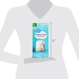 Great Value Medium Drawstring Trash Bags, 8 Gallon, 40 Count - Thumbnail 6