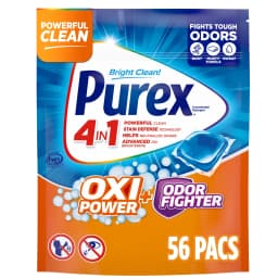 Purex Oxi Power + Odor Fighter Laundry Detergent Pacs, 56 ct - Thumbnail 1