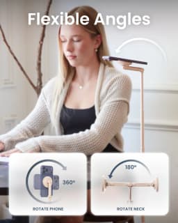 KraftGeek Magnetic Phone Tripod for iPhone MagSafe – 66'' Auto-Open Selfie Stick with Remote, Cell Phone Tripod Stand for Video Recording, Vlogging - Thumbnail 2