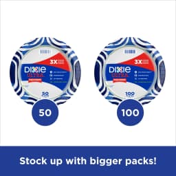 Dixie Ultra Disposable Paper Plates, 10", Multi-Color, 50 Count - Thumbnail 12