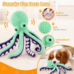 COUTEER Large Squeaky Dog Toys Plush Dog Chew Toys with Soft Fabric for Small, Medium, and Large Dogs Daily Companionship Training Reward Gift - Thumbnail 5