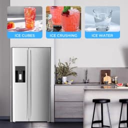 WAA 20 Cu.ft. Large Refrigerator, 2 French Door Stainless Steel - Thumbnail 4