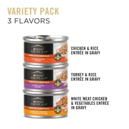 Purina Pro Plan Gravy Wet Cat Food Variety Pack, Chicken & Turkey Favorites, 12 Pack, 3 oz. Cans - Thumbnail 2
