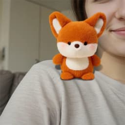 YiJuHui 1pcs Plush Realistic Fox Stuffed Animal Ultra Soft Sleep Aid Anxiety Relief Companion Toy for Adults - Thumbnail 9