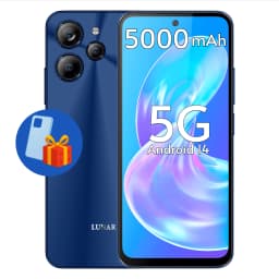 Lunar Eclipse L1 5G Unlocked Smartphone, 128GB, 6.79", Aura Blue ,Fast Charging, AI Camera - Thumbnail 1